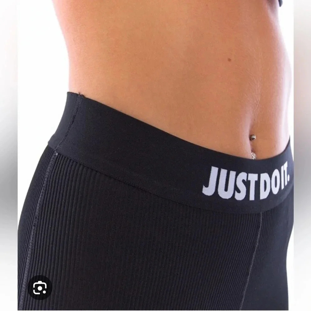 NIKE Sportswear JDI Ribbed High Waist Leggings Women’s size medium - Picture 2 of 15